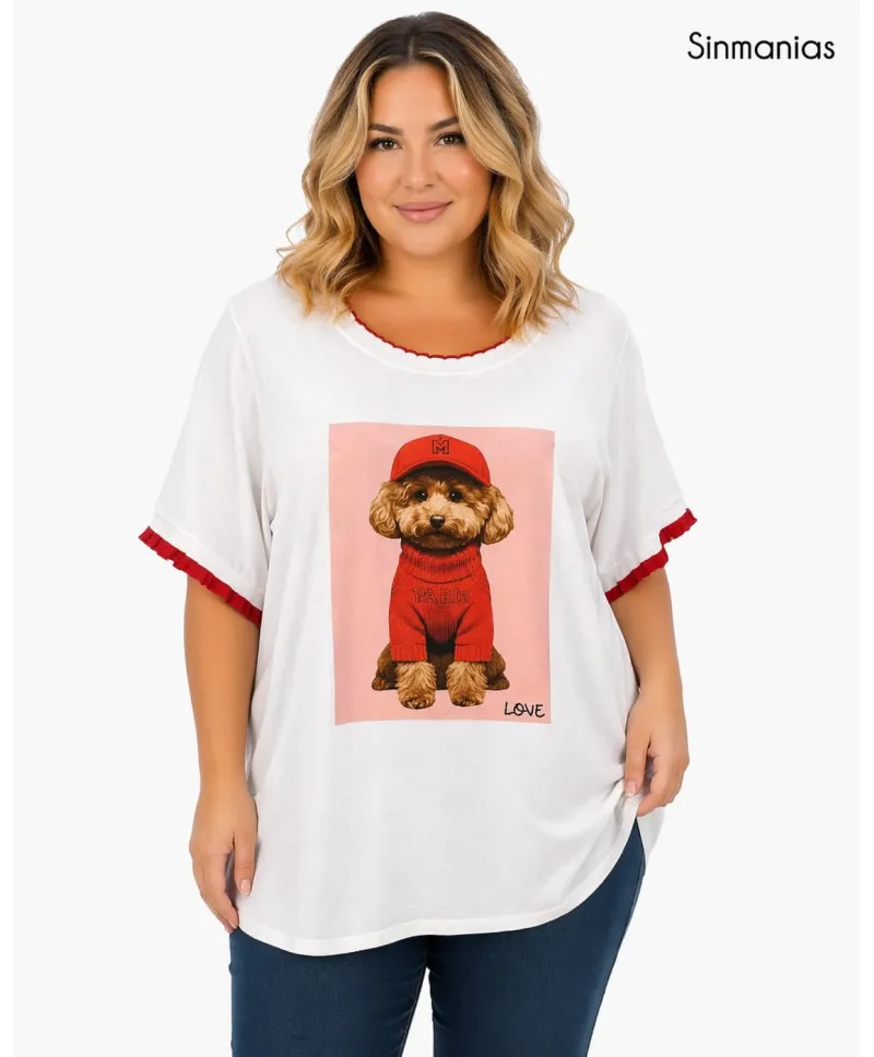Camiseta mascota Paris - Camisetas y Tops Tallas Grandes