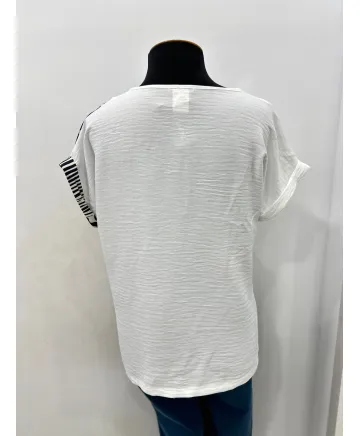 Blusa blanca Gloria - Ropa tallas grandes mujer moderna