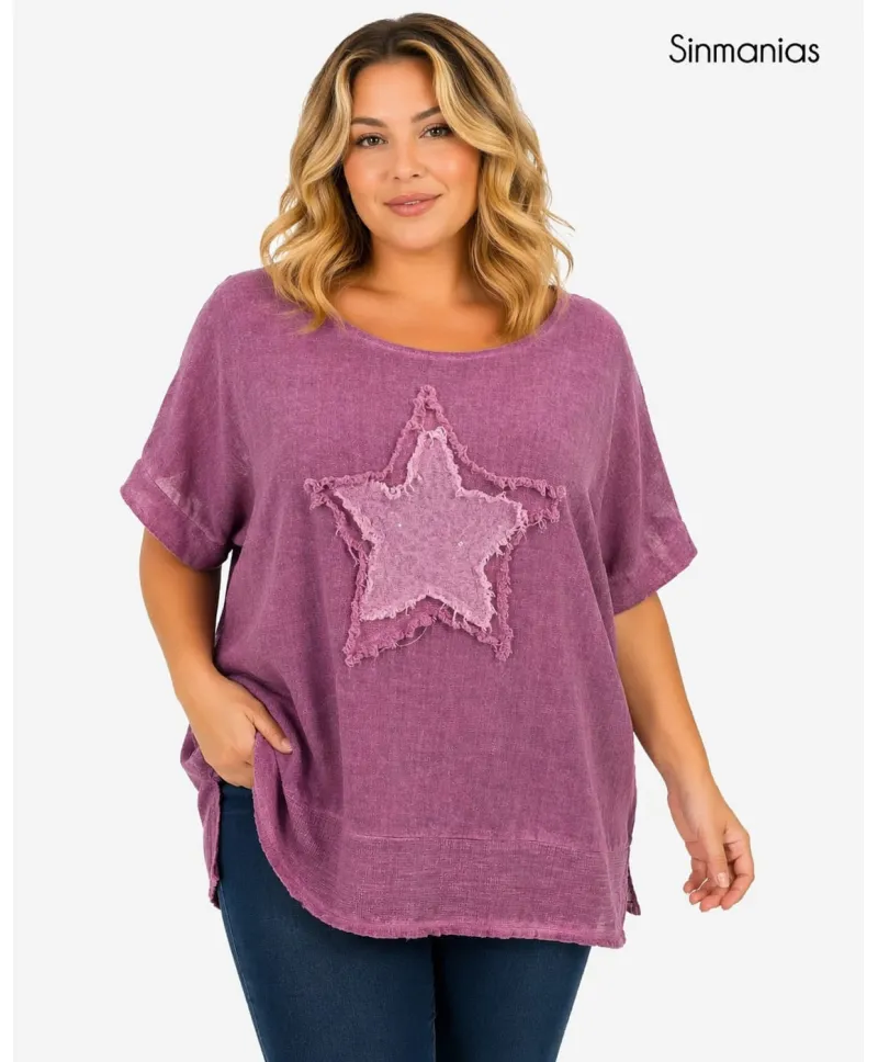 Camiseta motivo Stella - Camisetas y Tops Tallas Grandes