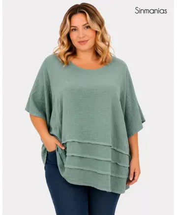 Blusa tablas Global - Ropa tallas grandes mujer moderna