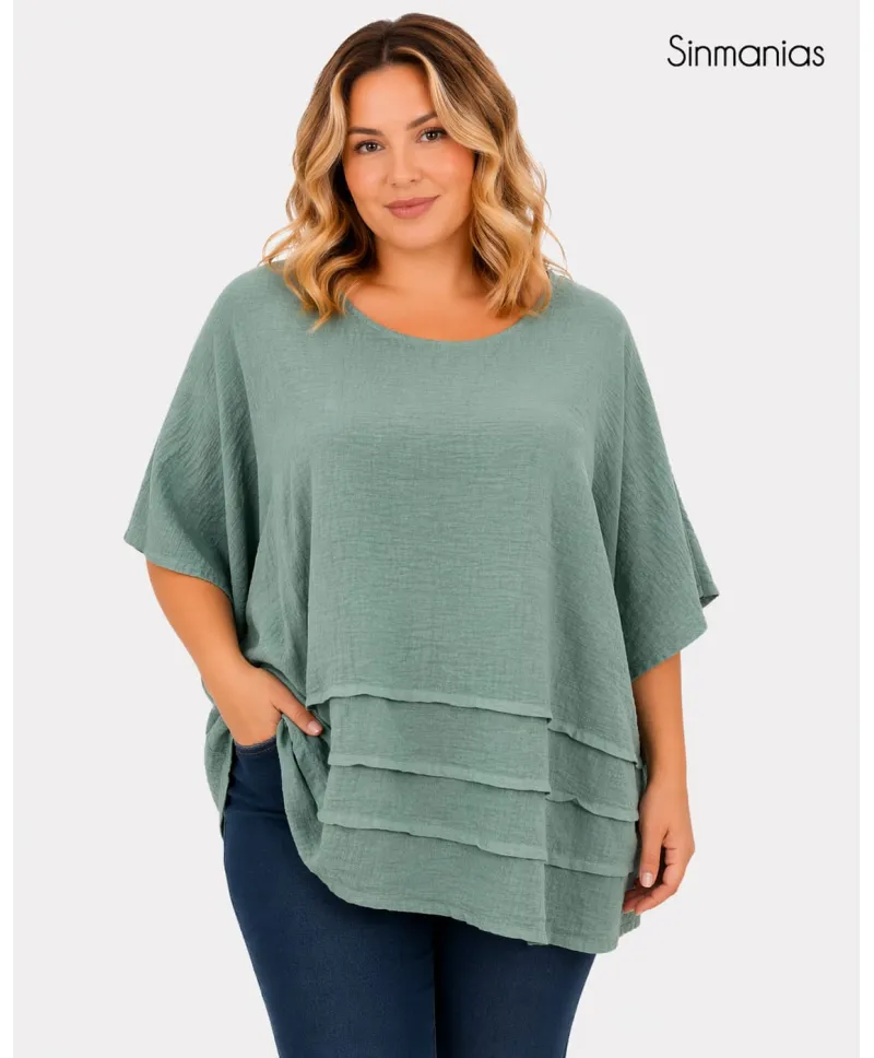 Blusa tablas Global - Ropa tallas grandes mujer moderna