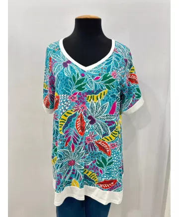 Camiseta estampada Bombay - Ropa tallas grandes mujer moderna