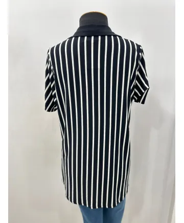 Camisa rayas literal - Ropa tallas grandes mujer moderna