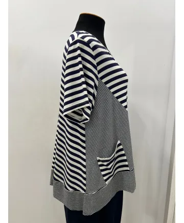 Camiseta marinera Ancla - Ropa tallas grandes mujer moderna