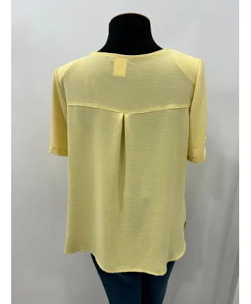 Blusa amarilla Boston - Blusas Tallas Grandes