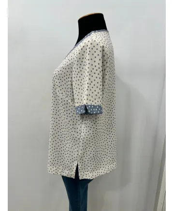 BLusa cremallera Topo - Blusas Tallas Grandes