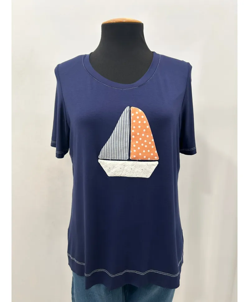 Camiseta motivo Boat - Camisetas y Tops Tallas Grandes