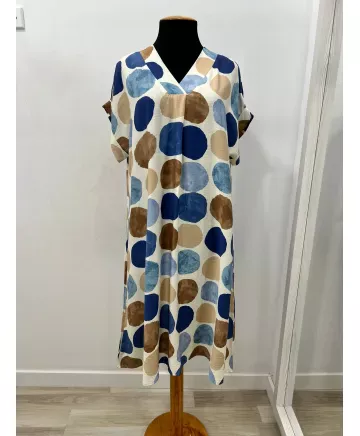 Vestido topos Dubai - Vestidos Tallas Grandes