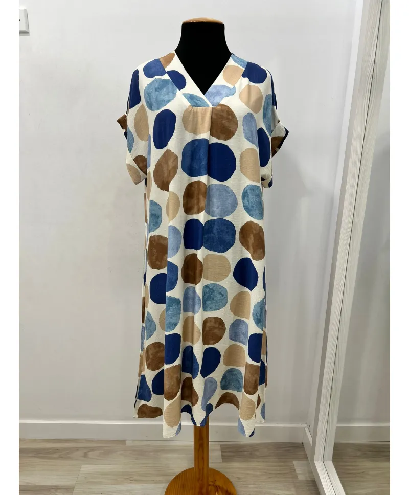 Vestido topos Dubai - Vestidos Tallas Grandes