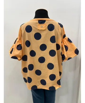 Camiseta Topos Almudena - Ropa tallas grandes mujer moderna