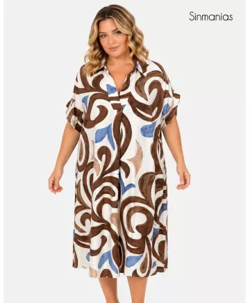 Vestido estampado Dakar - Vestidos Tallas Grandes
