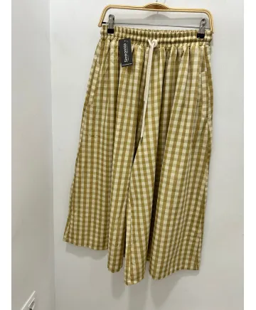 Pantalon cuadros Almudena - Ropa tallas grandes mujer moderna