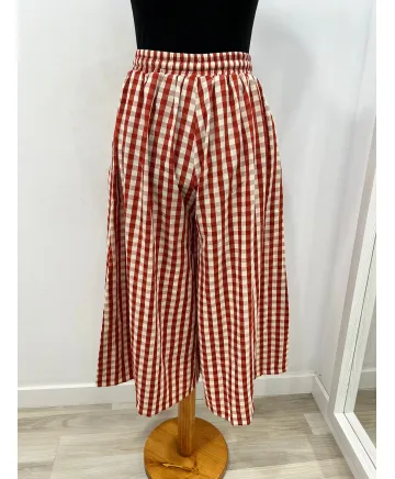 Pantalon cuadros Almudena - Ropa tallas grandes mujer moderna