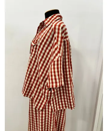 Camisa cuadros Almudena - Camisas Tallas Grandes