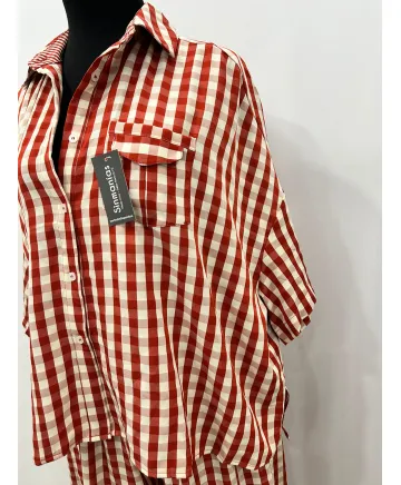 Camisa cuadros Almudena - Camisas Tallas Grandes