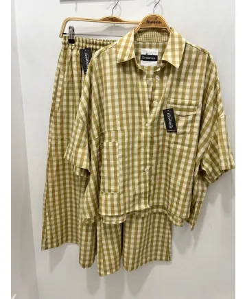 Camisa cuadros Almudena - Camisas Tallas Grandes