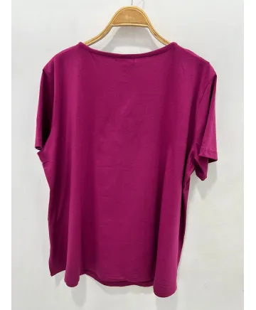 Camiseta buganvilla Cremallera - Ropa tallas grandes mujer moderna