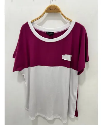 Camiseta buganvilla Combinada - Camisetas y Tops Tallas Grandes