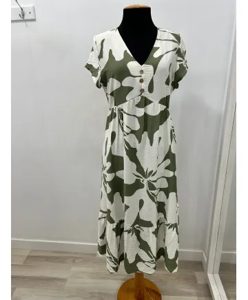 Vestido verde Almirante - Vestidos Tallas Grandes