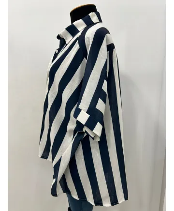 Camisa rayas Mastil - Ropa tallas grandes mujer moderna