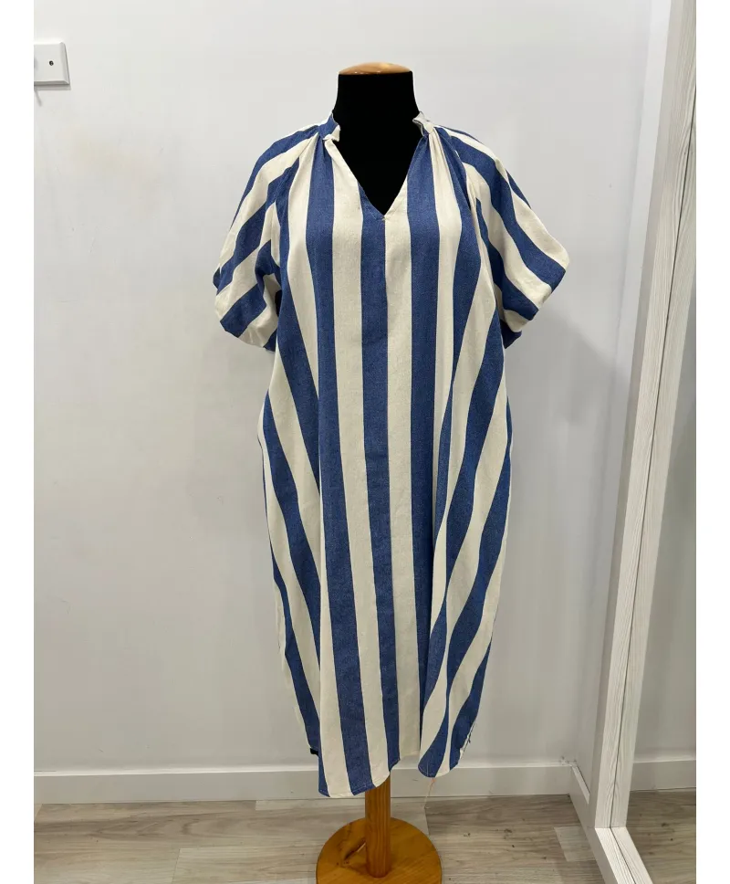 Vestido rayas Mastil - Vestidos Tallas Grandes