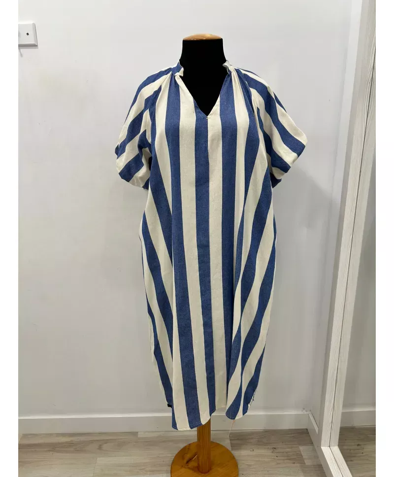 Vestido rayas Mastil - Vestidos Tallas Grandes