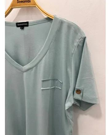 Camiseta verde Uve - Ropa tallas grandes mujer moderna