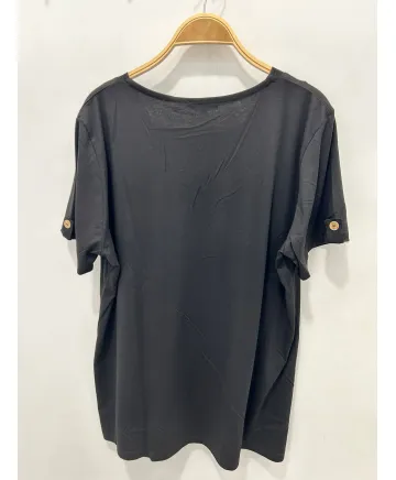 Camiseta negra Uve - Camisetas y Tops Tallas Grandes
