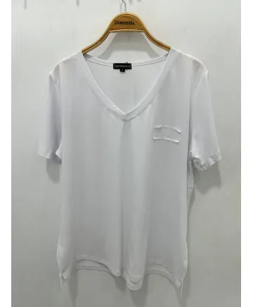 Camiseta blanca Uve - Camisetas y Tops Tallas Grandes