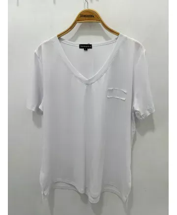 Camiseta blanca Uve - Camisetas y Tops Tallas Grandes