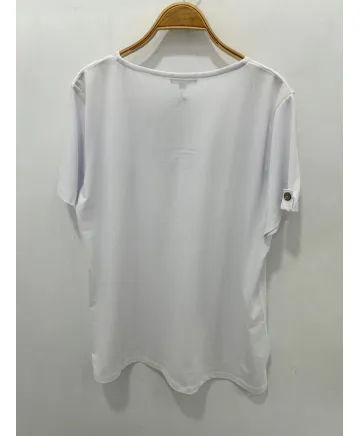Camiseta blanca Uve - Camisetas y Tops Tallas Grandes