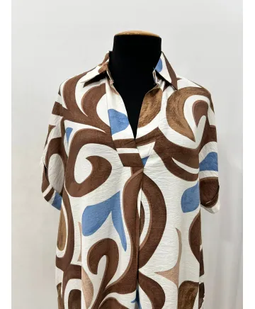 Vestido marron Dakar - Vestidos Tallas Grandes