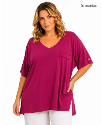 Camiseta buganvilla Uve - Camisetas y Tops Tallas Grandes
