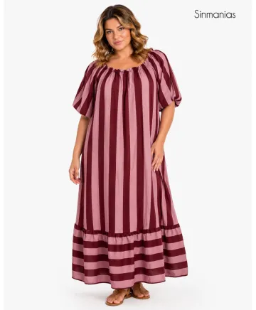 Vestido rayas Mexico - Vestidos Tallas Grandes