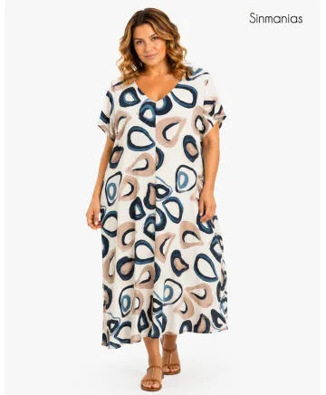 Vestido pliegue Sahara - Vestidos Tallas Grandes