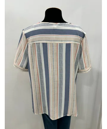 Camisa pico Moraira - Ropa tallas grandes mujer moderna