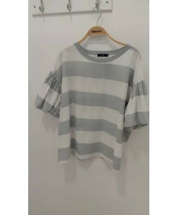 Camiseta rayas Almudena - Ropa tallas grandes mujer moderna