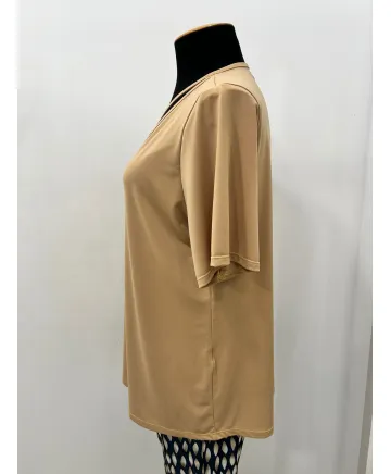 Camiseta camel  Joya - Camisetas y Tops Tallas Grandes