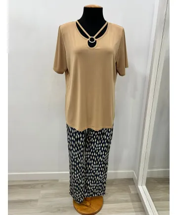 Camiseta camel  Joya - Camisetas y Tops Tallas Grandes