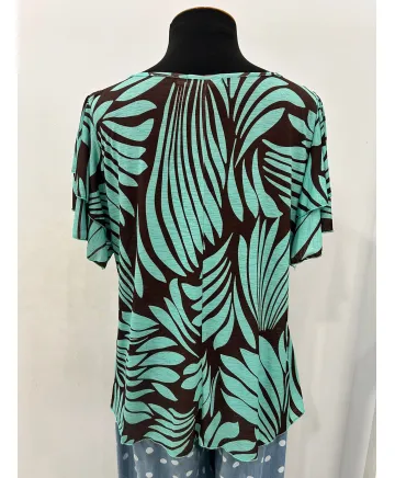 Camiseta  volante  Bombay - Ropa tallas grandes mujer moderna