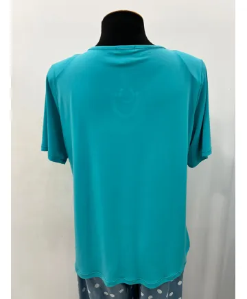 Camiseta turquesa Joya - Camisetas y Tops Tallas Grandes