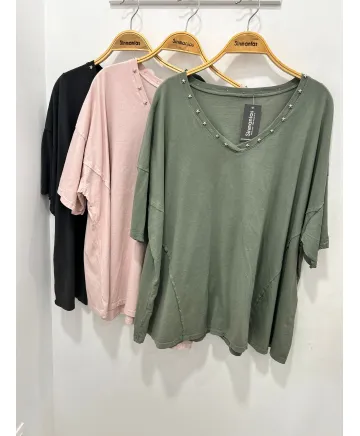 Camiseta estrellitas Mery - Ropa tallas grandes mujer moderna