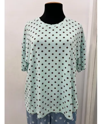 Camiseta puntitos Amada - Camisetas y Tops Tallas Grandes