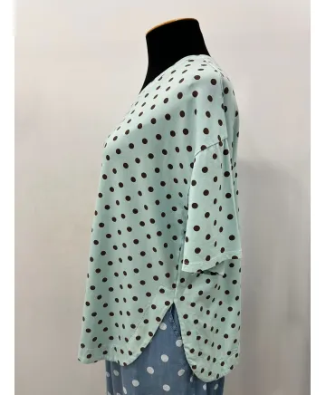 Camiseta puntitos Amada - Camisetas y Tops Tallas Grandes