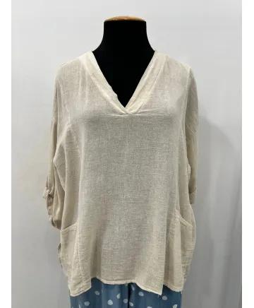 Blusa eco Samanta - Ropa tallas grandes mujer moderna
