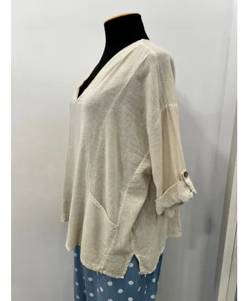 Blusa eco Samanta - Ropa tallas grandes mujer moderna
