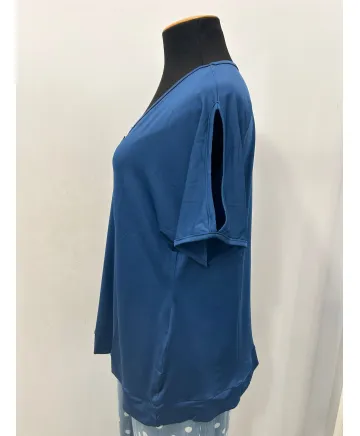 Camiseta azul Open - Camisetas y Tops Tallas Grandes