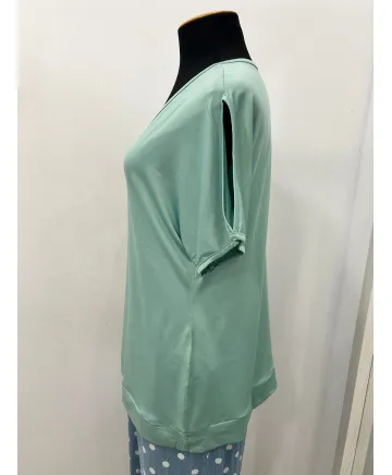 Camiseta verde Open - Camisetas y Tops Tallas Grandes