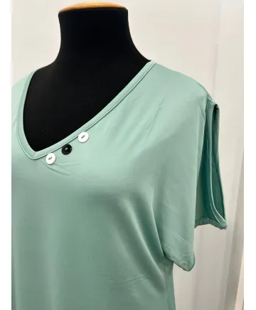Camiseta verde Open - Camisetas y Tops Tallas Grandes