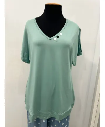 Camiseta verde Open - Camisetas y Tops Tallas Grandes